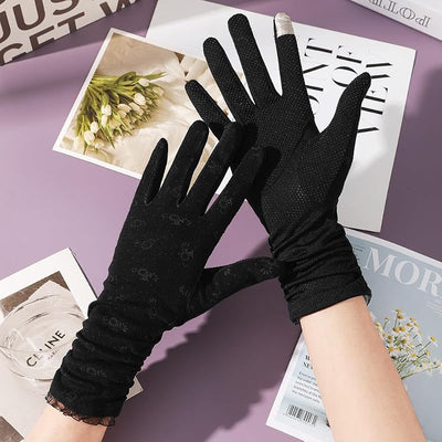 Guantes conducción mujer UV antideslizante tactil transpirables