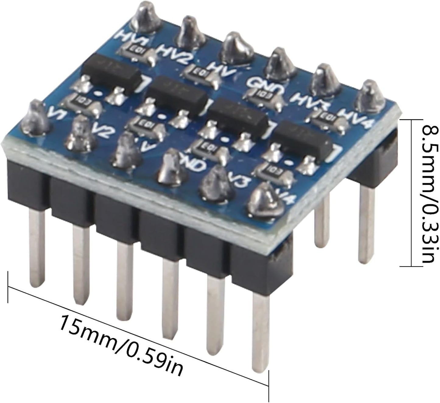 Módulo Shifter 3.3V a 5V 4 canales I2C para Raspberry Pi