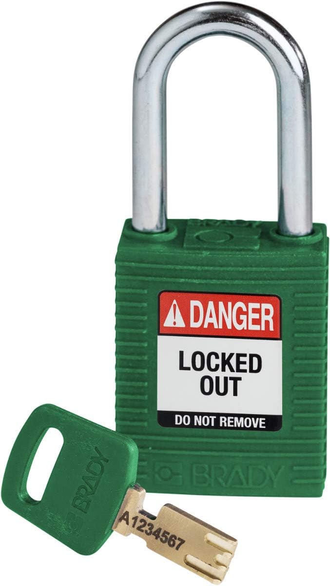 Candado SafeKey Nylon Verde 1.5 Acero Con Llaves Diferentes