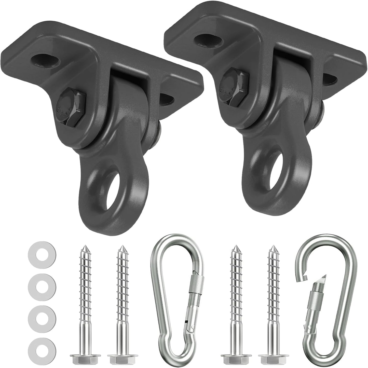 Kit ganchos columpio aluminio 5000lb con ganchos 2 Pzas