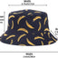 Sombrero pescador reversible estampado frutas mujer