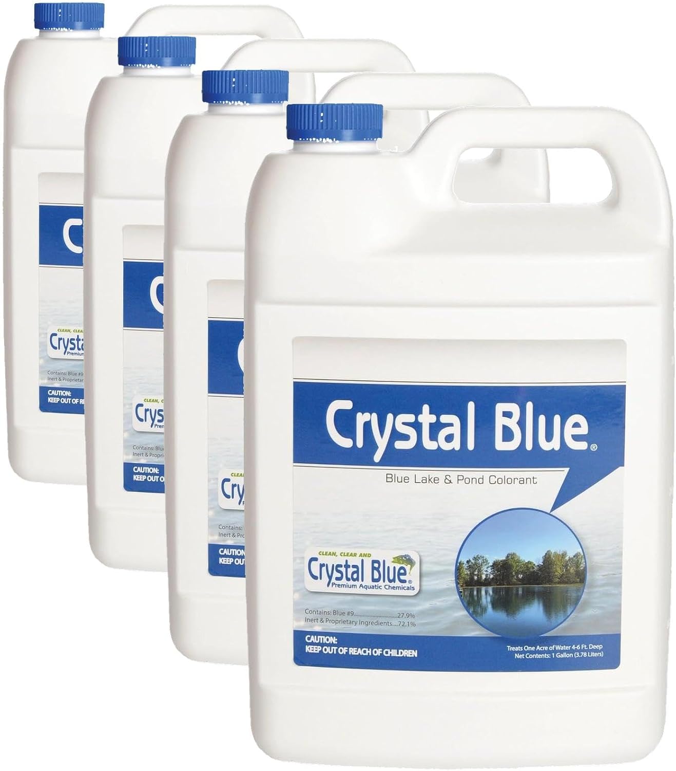Tinte ecológico para estanque 1gal color azul real pack 4