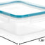 Set Recipientes Plástico Rectángulo Transparente