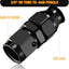 Adaptador 6an hembra flare a tubo 3/8 pulg aluminio 2 pzas