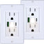 Toma corriente USB con luz LED puertos A y C