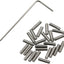 Set 25 Pzas Tornillos Allen Acero Inox 4-40x1/2