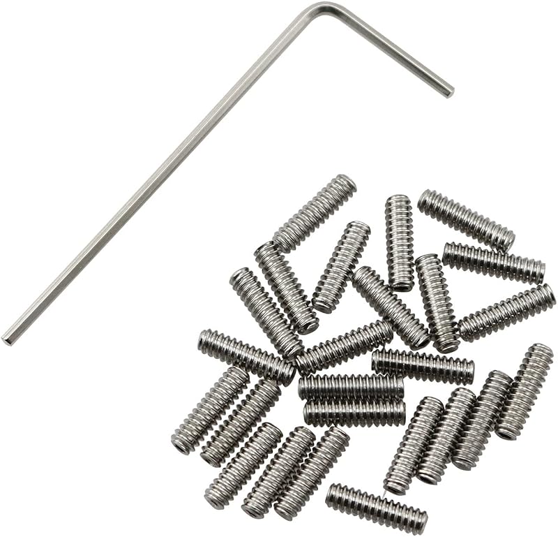Set 25 Pzas Tornillos Allen Acero Inox 4-40x1/2