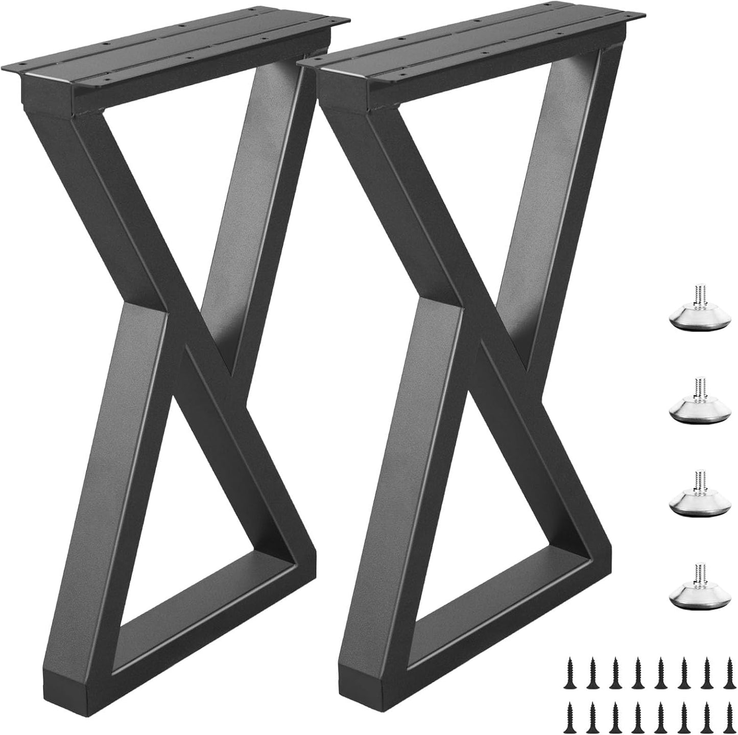 Patas metal mesa centro 22pulg negro resistente bricolaje