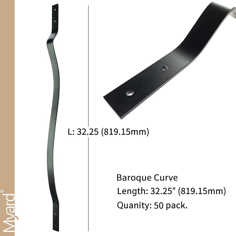 Balaustres hierro resistente 32pulg estilo forjado