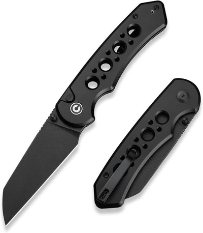 Cuchillo plegable EDC hoja 14C28N aluminio negro
