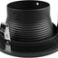 Bafle empotrable negro 4pulg para MR16