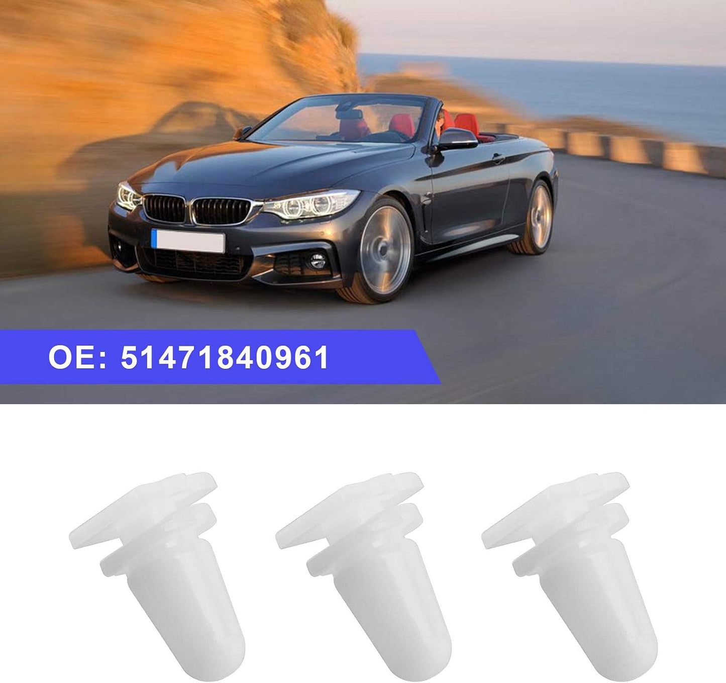 30 Pzas Clips Plástico Umbral Puerta Coche