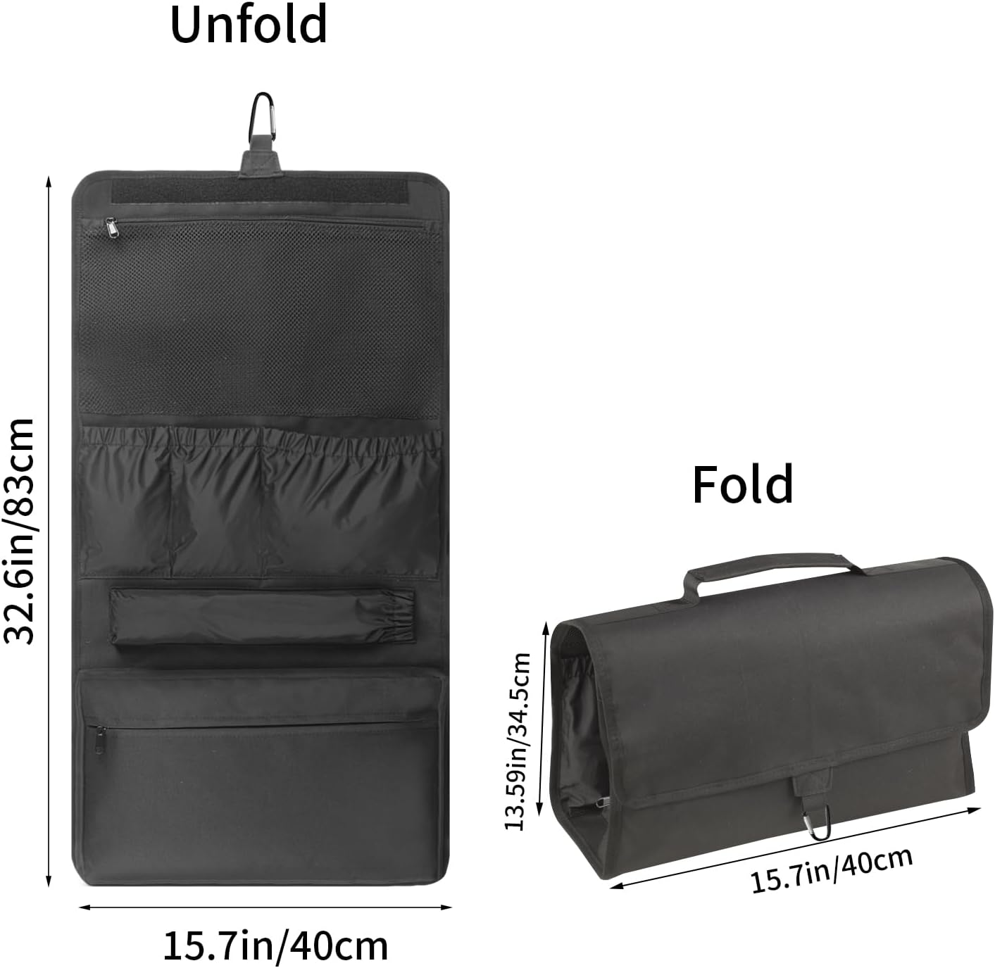 Bolsa colgante para accesorios Airwrap negro