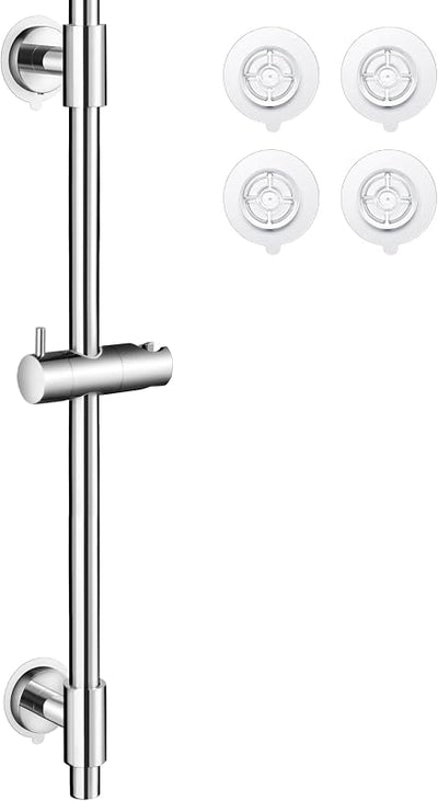 Barra deslizante ducha 30" sin taladro acero inox SUS304