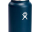 Botella agua acero inox aislada tapa flexible 946ml azul