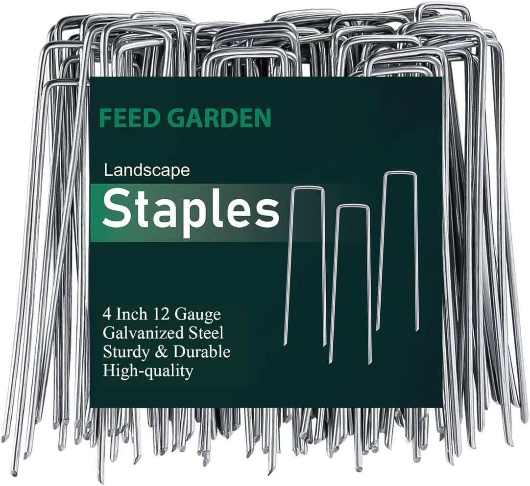 50 Grapas Galvanizadas 4" Estacas Jardín Antioxidantes