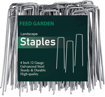 50 Grapas Galvanizadas 4" Estacas Jardín Antioxidantes