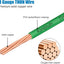Cable cobre trenzado 8 AWG 50 ft forro nailon residencial