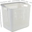 Cestas plástico lavandería 35L con asa pack 4 color blanco