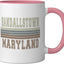 Taza Cerámica Retro Pink/White