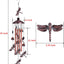 Campanillas viento libélula decoración exterior 91cm