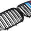 Parrilla doble listones comp X5 Gabs negro brillante