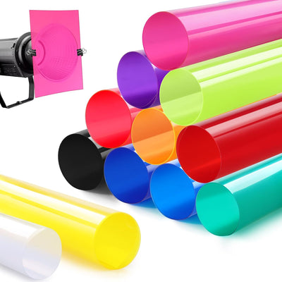 12 filtros luz gel corrección 16x20pulg profesional