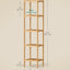 Estantería bambú 5 niveles multifuncional 13x13x57.5"