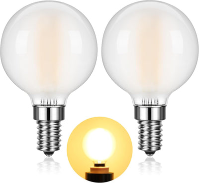 Bombilla LED E12 regulable 4 W cálida para colgantes y ventiladores