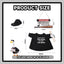 Conjunto ganso porche señal bonk accesorios estatua cemento