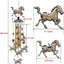 Campanillas viento caballo 35" metal 6 campanas 7 caballos