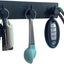 Soporte llaves pared 3 ganchos adhesivo negro