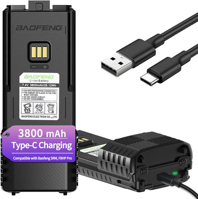 Batería recargable 3800 mAh para UV-5G Plus y GM-5RH