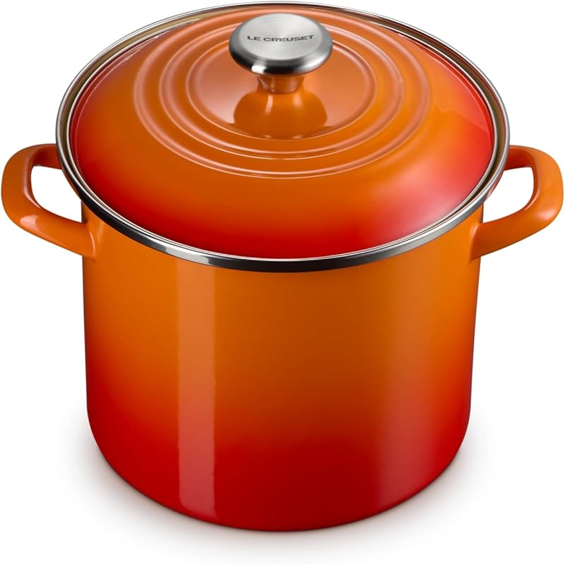 Olla esmaltada acero 8qt con perilla inox