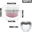 100 Moldes Aluminio 3.4oz Corazón Cupcakes Tazas Flan Rosa