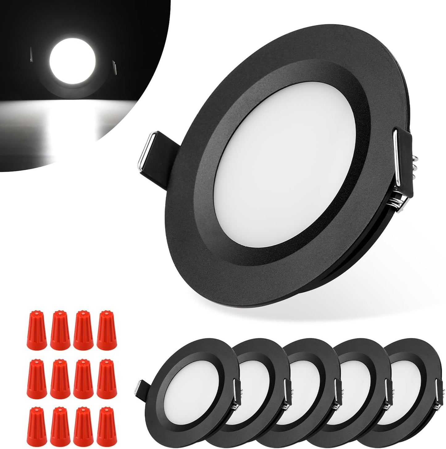 Luz techo RV LED 12V ultra-delgada alto brillo