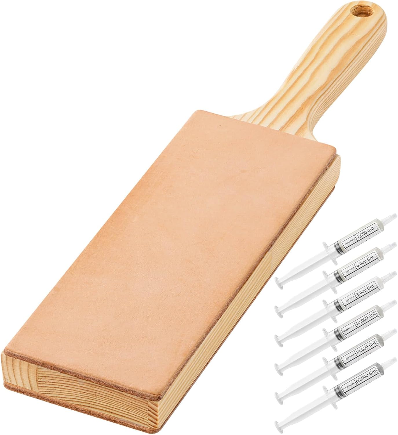Strop cuero doble cara 6 compuestos para afilar cuchillos