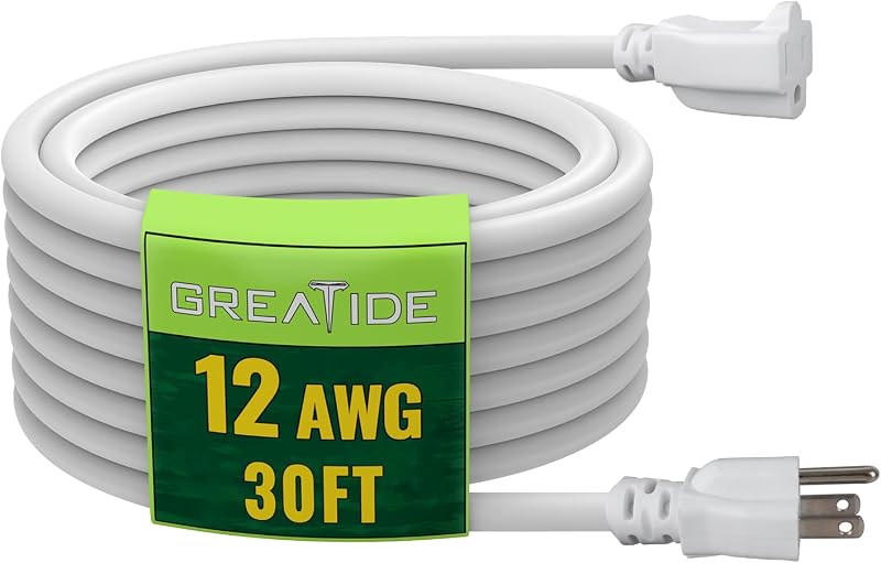 Cable extensión exterior 30ft 12/3 SJTW 3 clavijas