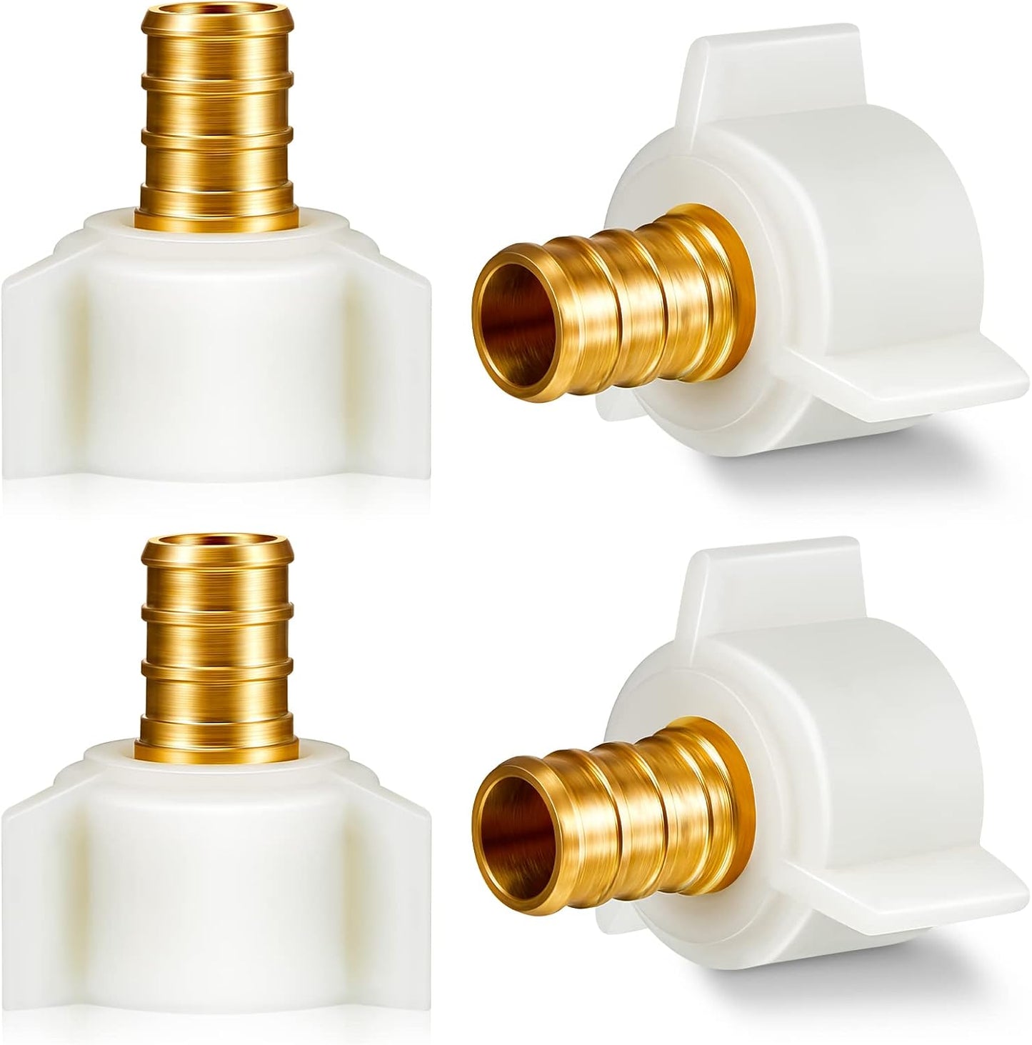 4 Accesorios PEX 1/2pulg Codo Giratorio Latón Grifo
