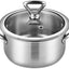 Olla acero inox tri-capa 1.5qt con tapa apta horno