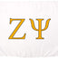 Letrero Zeta Psi 3x5ft decorativo