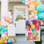 Banderas cumpleaños jardín 12x18pulg arpillera doble cara globo