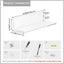 Estantes flotantes acrílicos 12" baño dormitorio