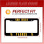2 Pack Marcos Matrícula Universal Aluminio Cubiertas Negras