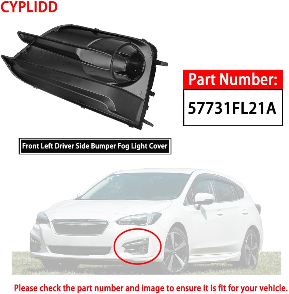 Cubierta luz antiniebla parachoques izquierdo Subaru Impreza
