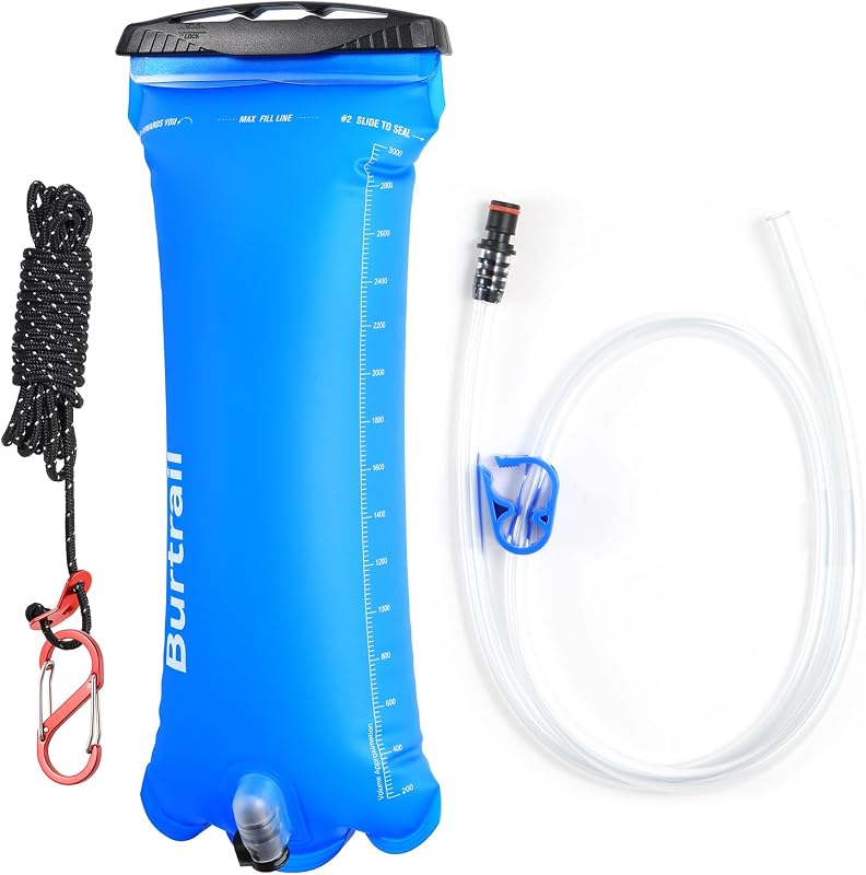 Bolsa agua gravedad 3L comp filtración camping plegable