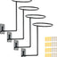 Soporte casco metal para pared set 4