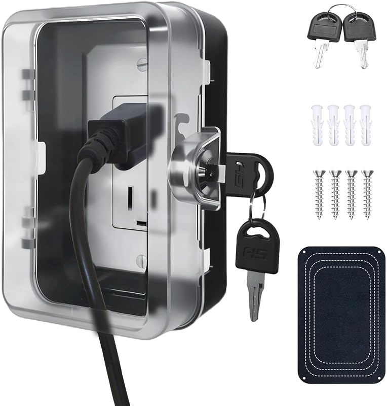 Caja seguridad bebé 2 llaves enchufe universal negro