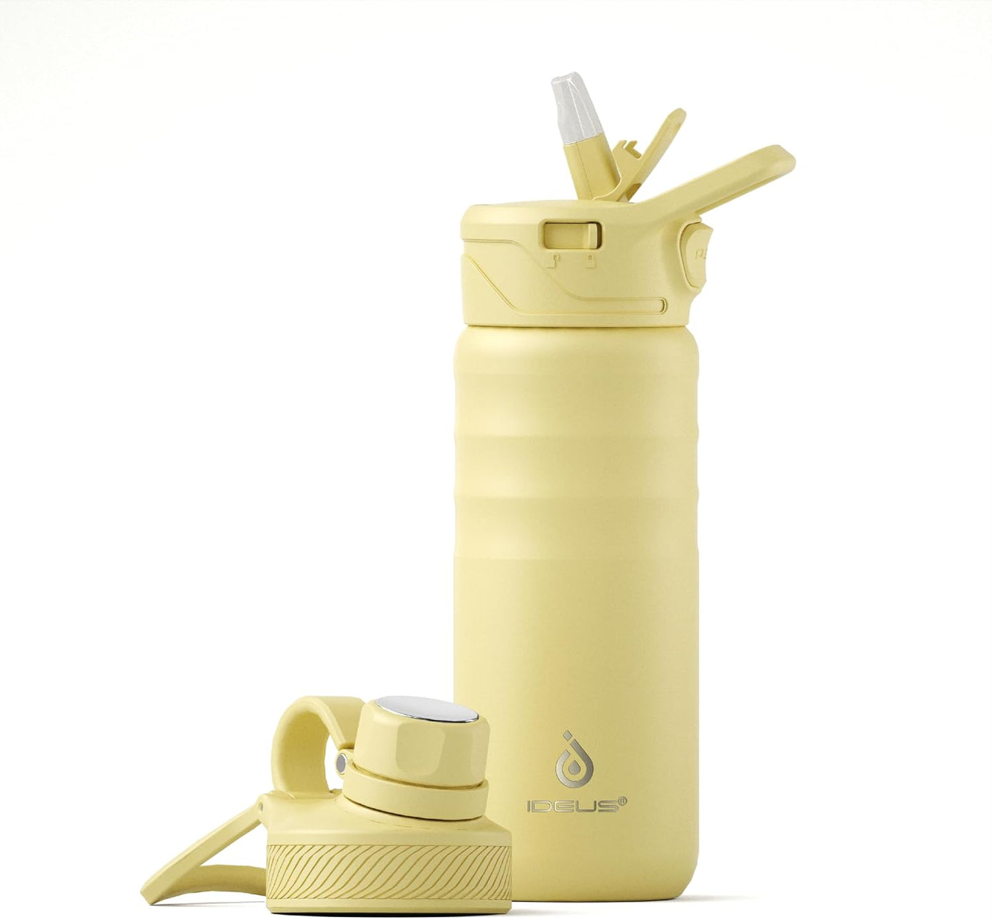 Botella acero inox 18oz con 2 tapas a prueba de fugas
