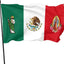 Bandera México 3x5ft una cara decoración pared
